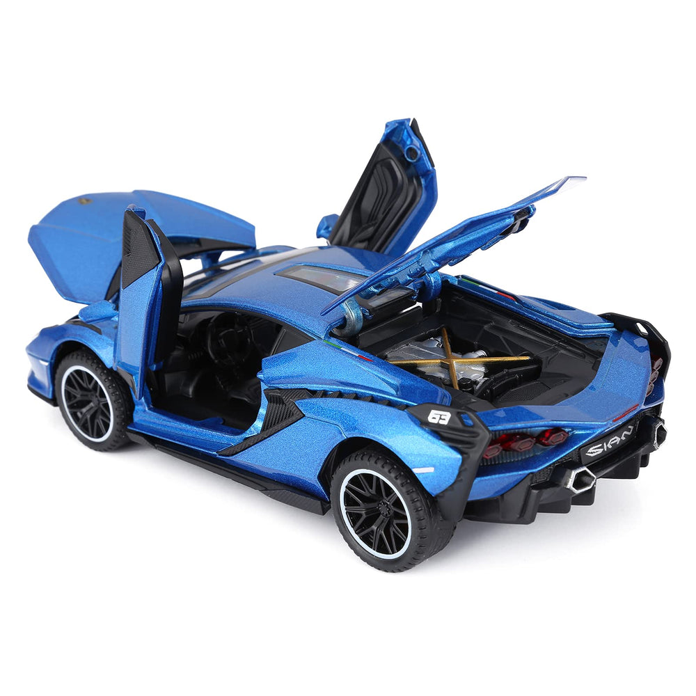 SASBSC Lamb Toy Cars open doors blue invites interactive exploration