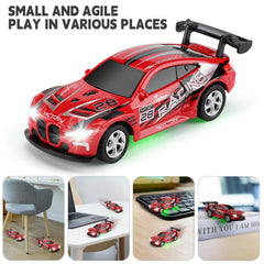 SASBSC Mini RC Car 2.4GHz remote for precise steering and quick reactions.