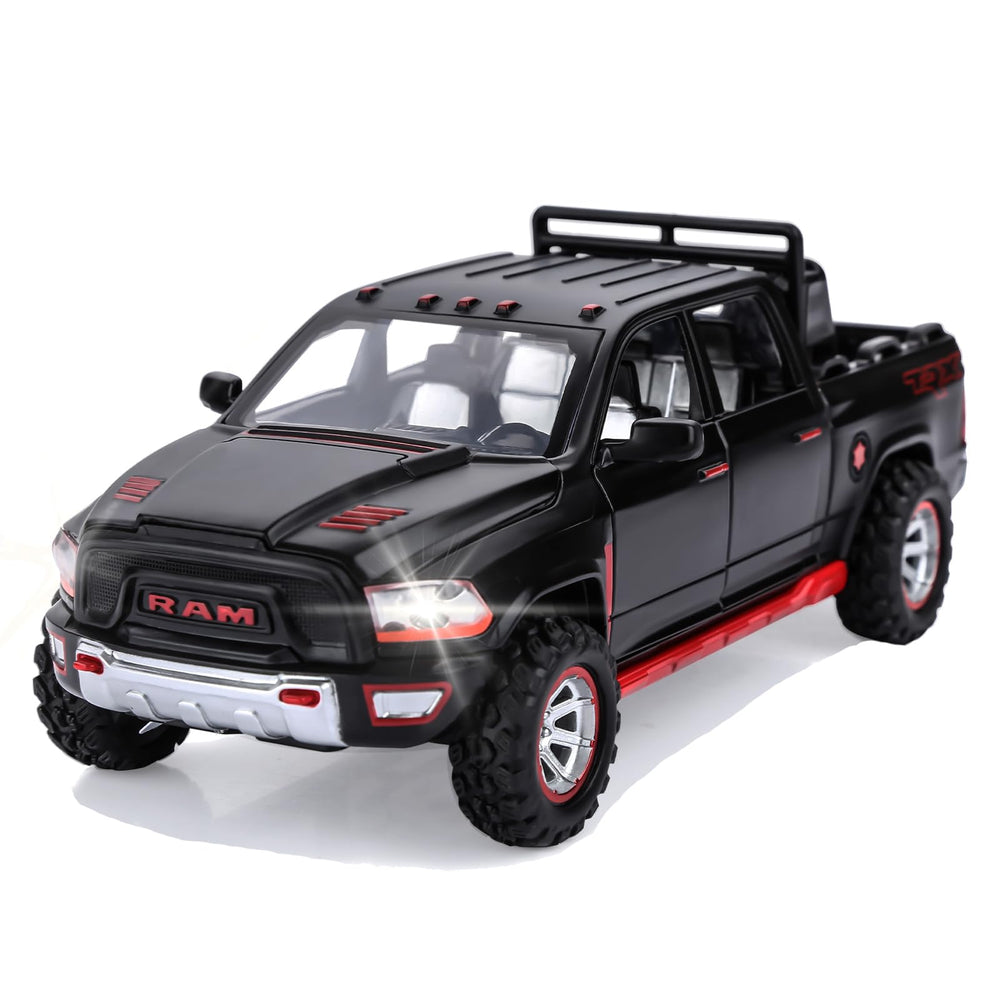 SASBSC toy truck front view highlights sturdy metal build for durable play.
