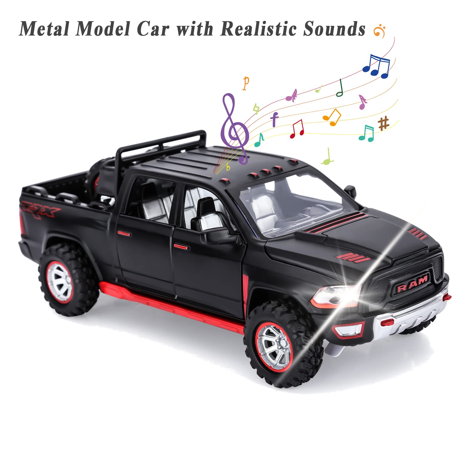 SASBSC toy truck side view demonstrates comfortable grip for kids ages 3 to 8.