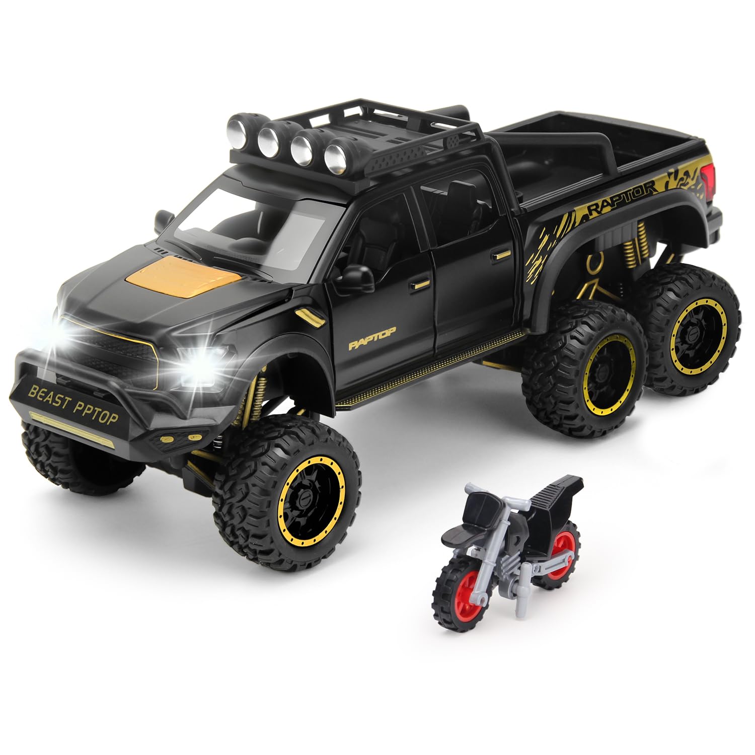 SASBSC pickup truck pull-back feature shown for quick starts