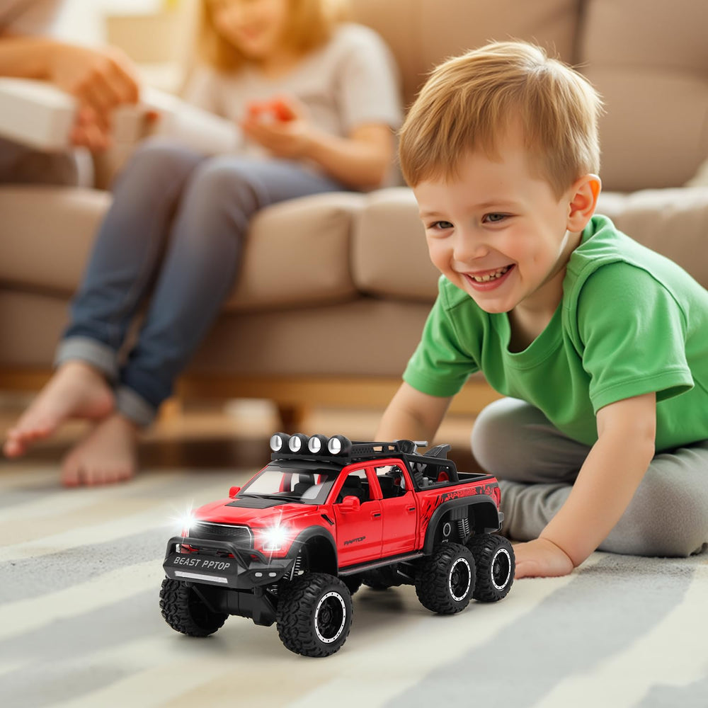 SASBSC toy truck displayed in a kid playroom as decorative fun.