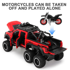 SASBSC toy truck with sound and light activated during pretend play.