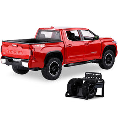 SASBSC Tundra truck tailgate opens for cargo play and storytelling.