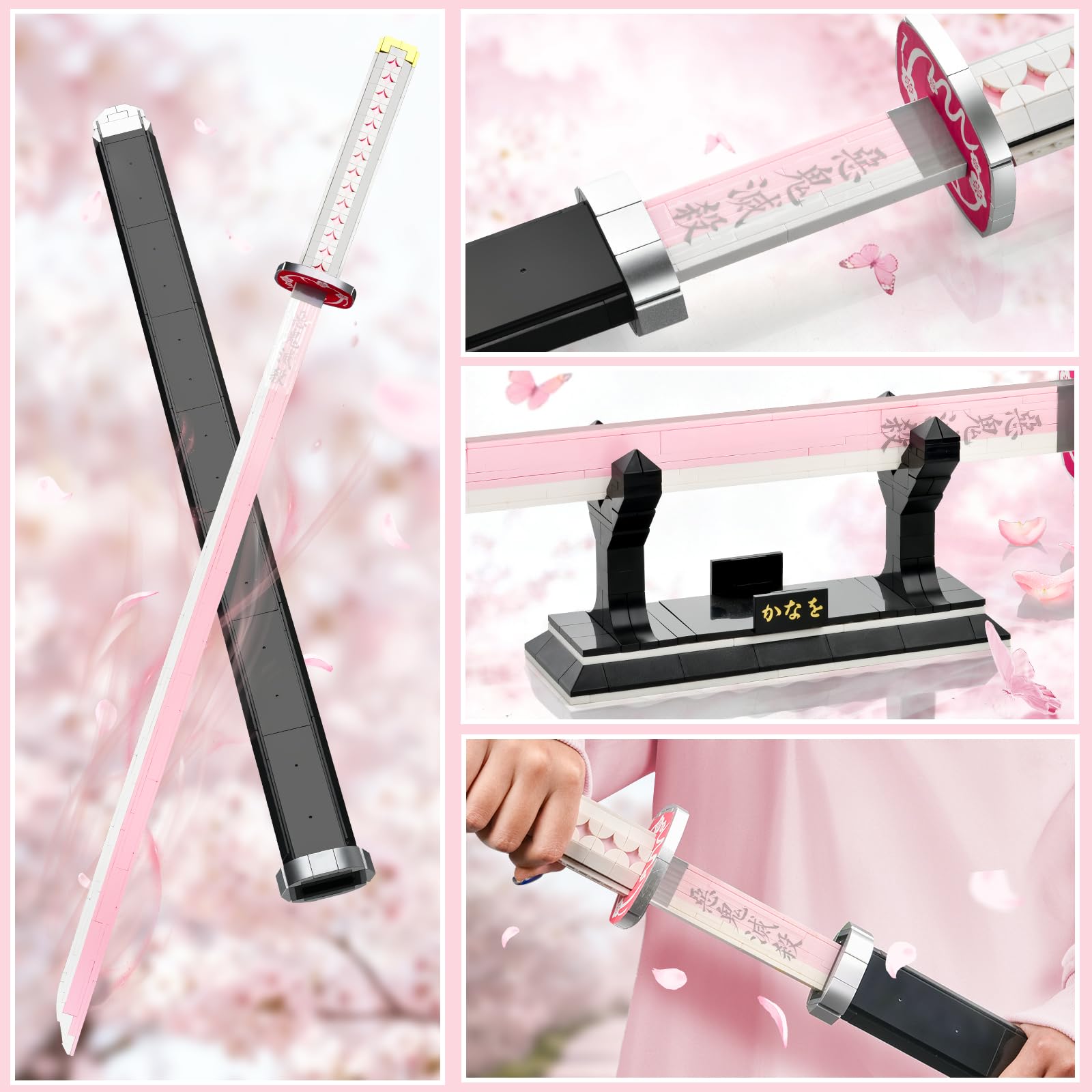 SATHIBI demon katana building blocks design mirrors anime visuals