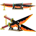 SATHIBI Demon Sword blade detail showing authentic Tengen Uzui styling for display