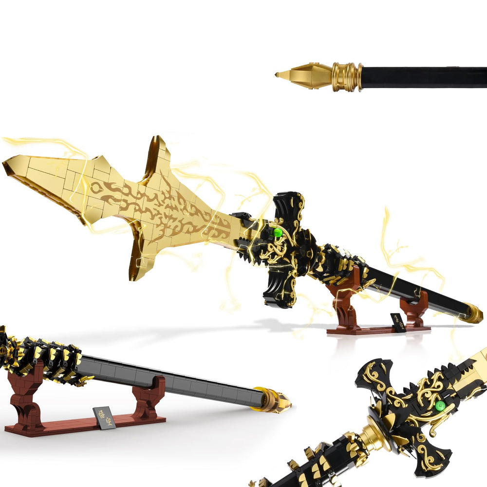 SATHIBI Demon Swords 46-inch blade ready for display and imaginative play.