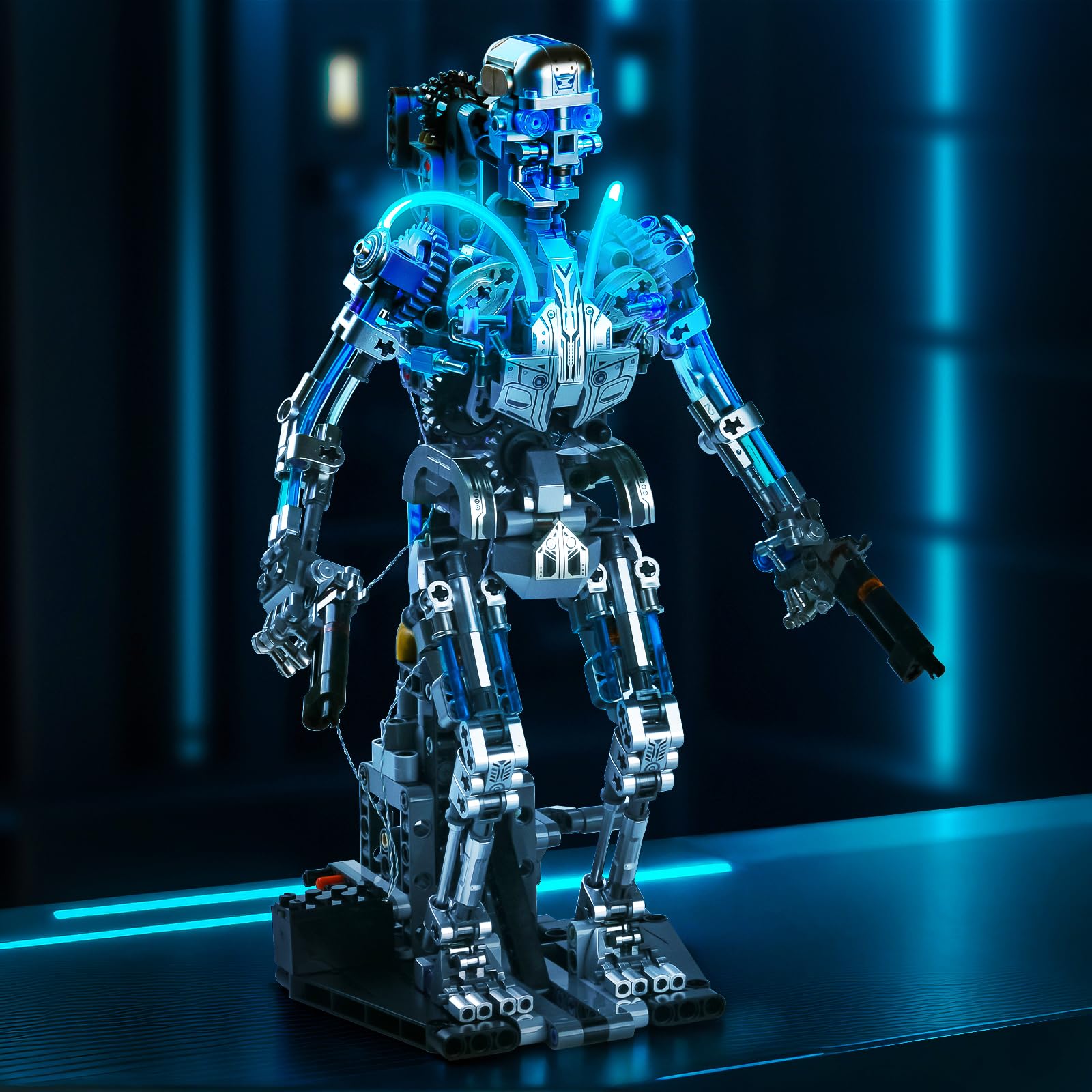 SATHIBI gear-driven movement demonstrates mechanical action for dramatic poseable displays.