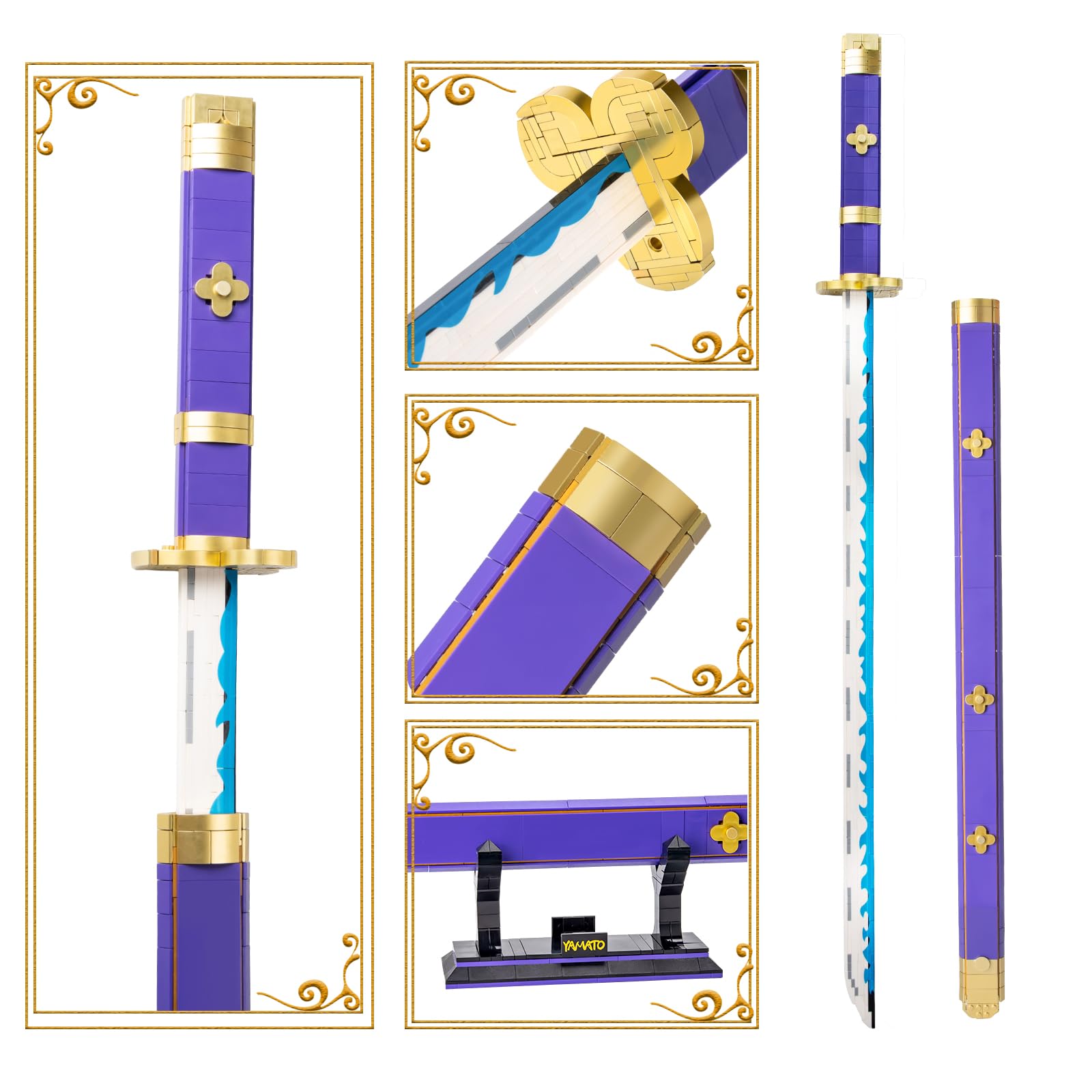 SATHIBI Yamato sword building set scabbard ready for display or storage
