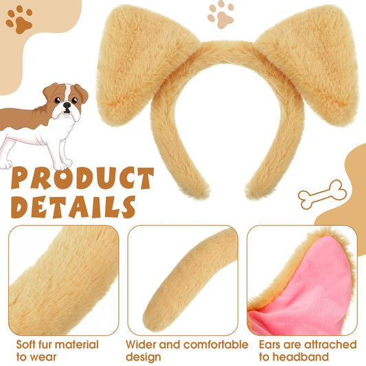 SATINIOR puppy bow tie: soft, washable neck accessory enhances playful costumes