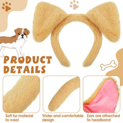 SATINIOR puppy bow tie: soft, washable neck accessory enhances playful costumes