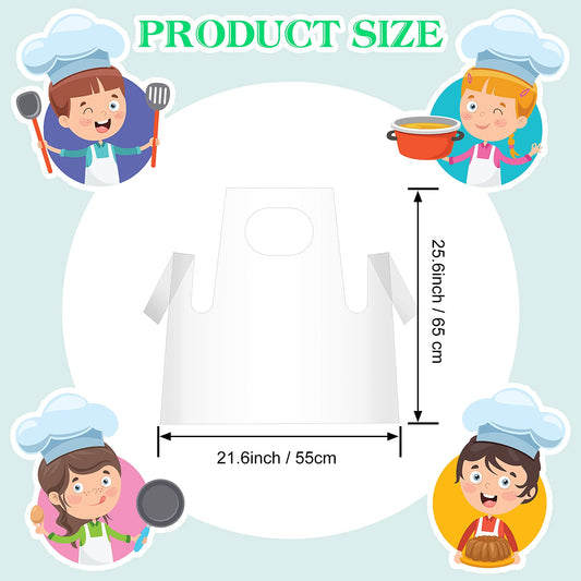 SATINIOR waterproof clear apron for art activities keeps clothes clean
