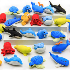 Satomoto sea animal erasers whale: cheerful desk companion that erases pencil marks smoothly.