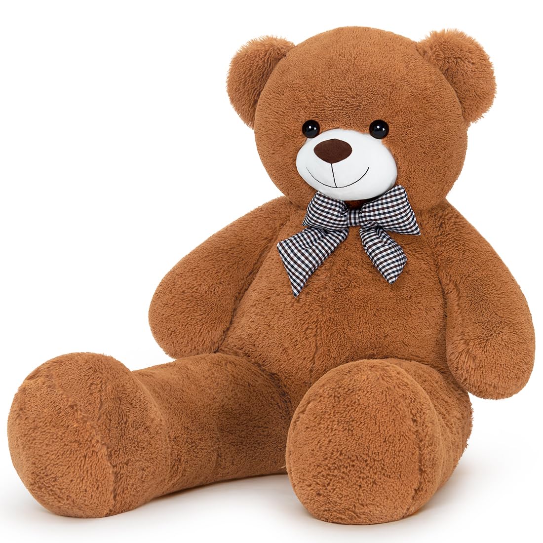 Sausudols 47-inch giant teddy bear in gift-ready packaging for easy gifting.