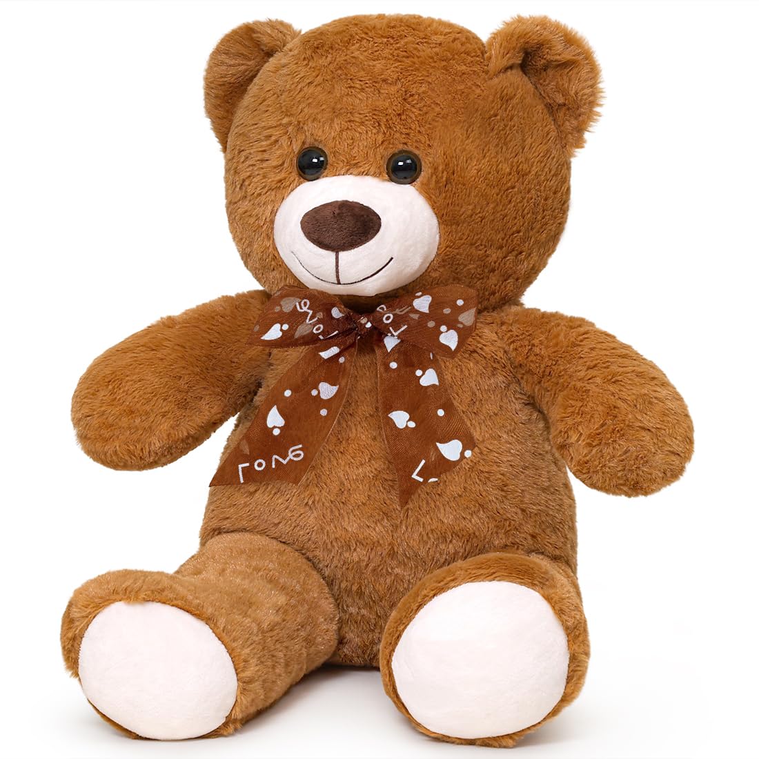 Sausudols Teddy Bear 16-inch hugging pose encourages cozy moments on the couch.