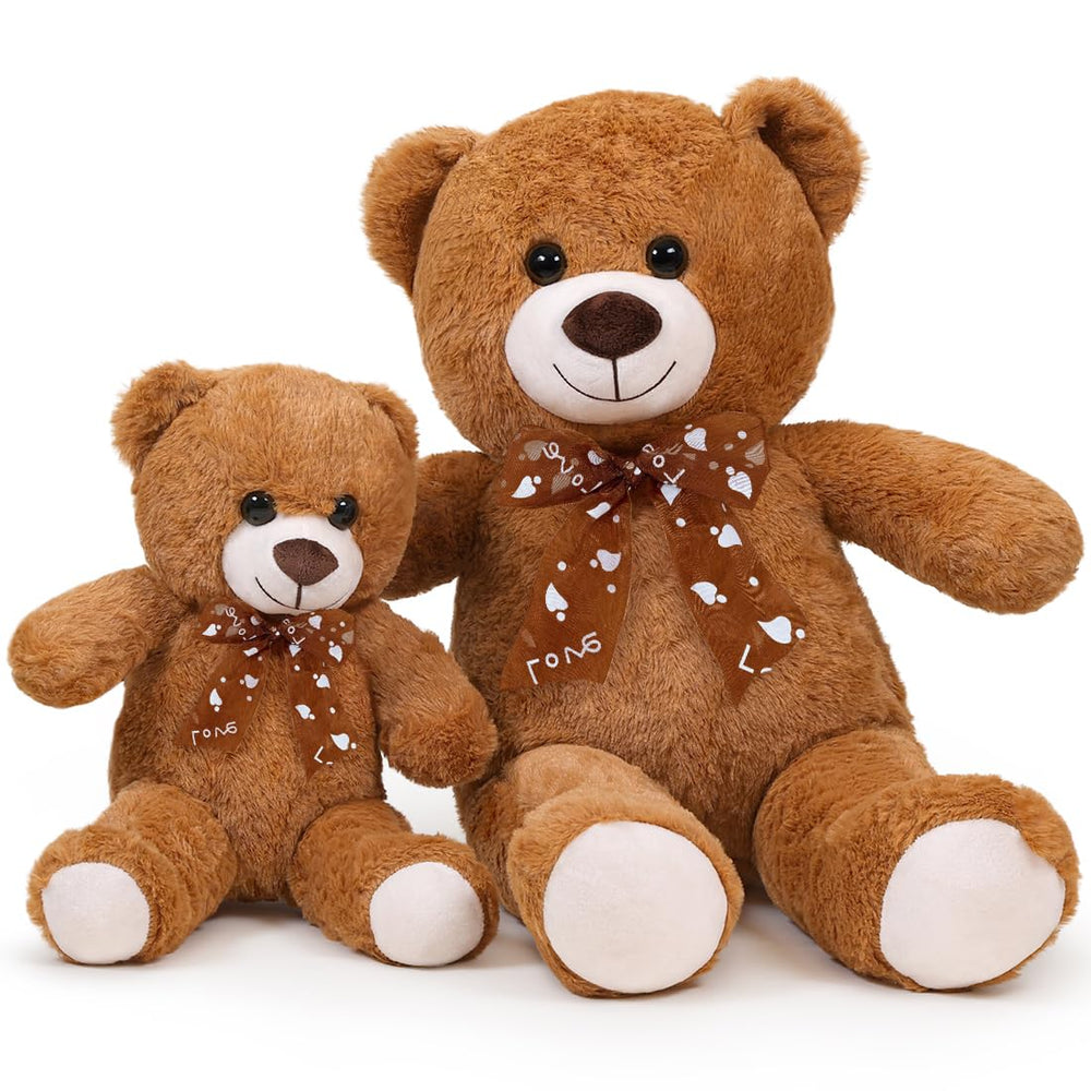 Sausudols Teddy Bear 16-inch vacuum-packed shipping with fluff guidance.