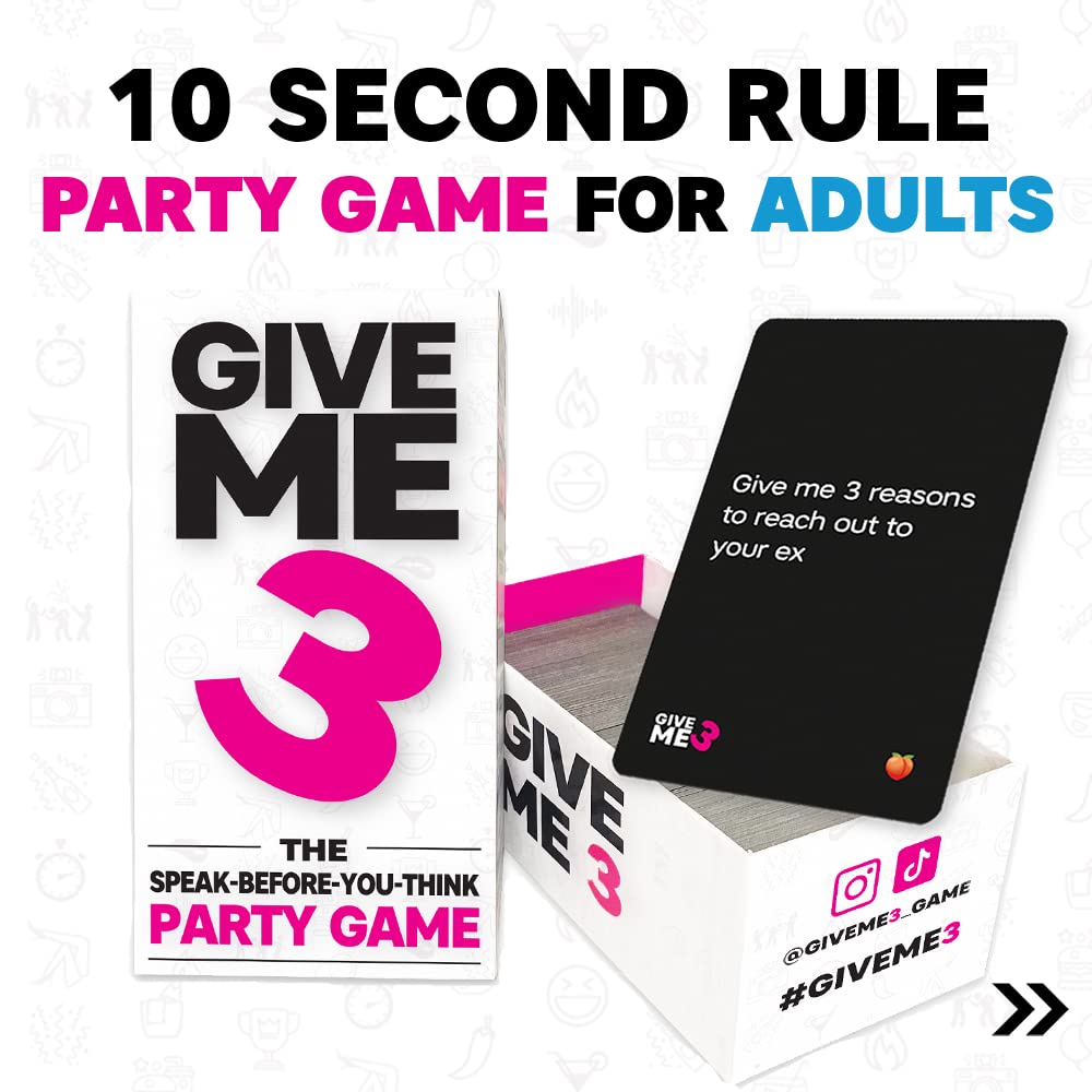 SAVANA Give Me 3 ten-second challenge invites quick thinking and cheeky answers.