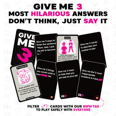 SAVANA Give Me 3 thought-provoking cards fuel unpredictable moments.