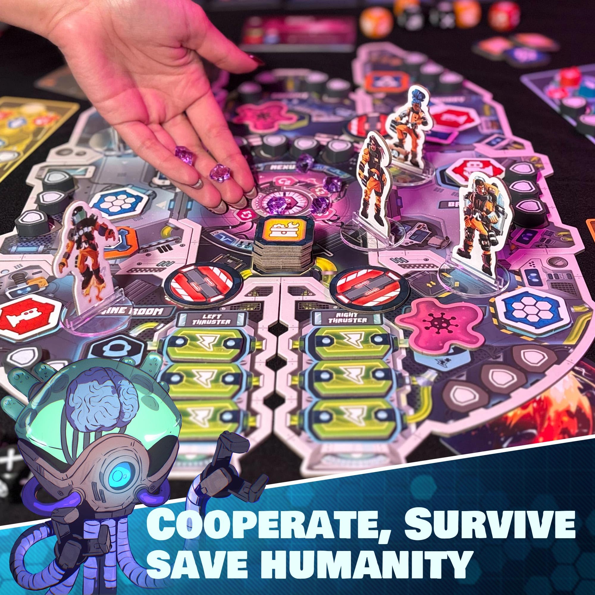 SAVANA Spark Riders 3000 marbled dice for action resolution