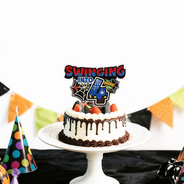 SAVITA swing into birthday topper crowns desserts with flair.