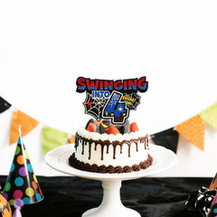 SAVITA swing into birthday topper crowns desserts with flair.