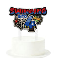 SAVITA spider birthday cake topper with bold spider design for memorable celebrations.