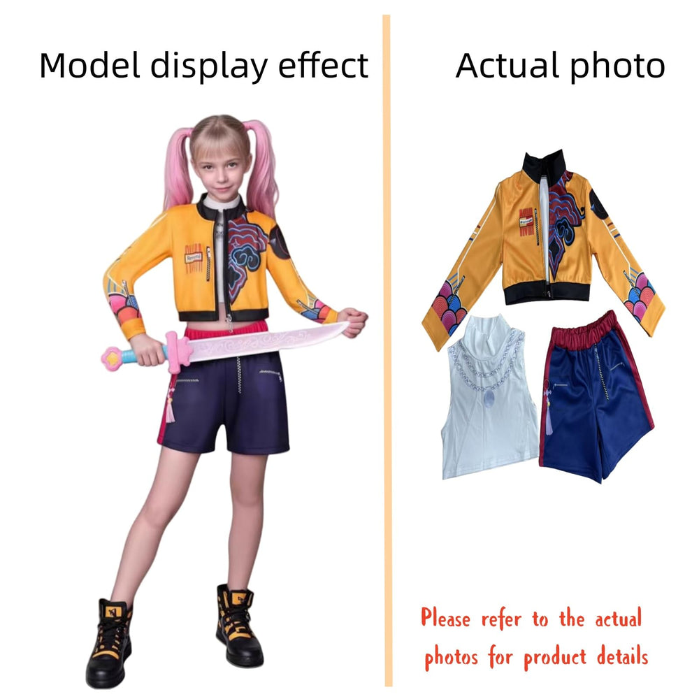 SAVITO Pop Idol outfit suitable for ages 3-12 with comfortable polyester fabric.