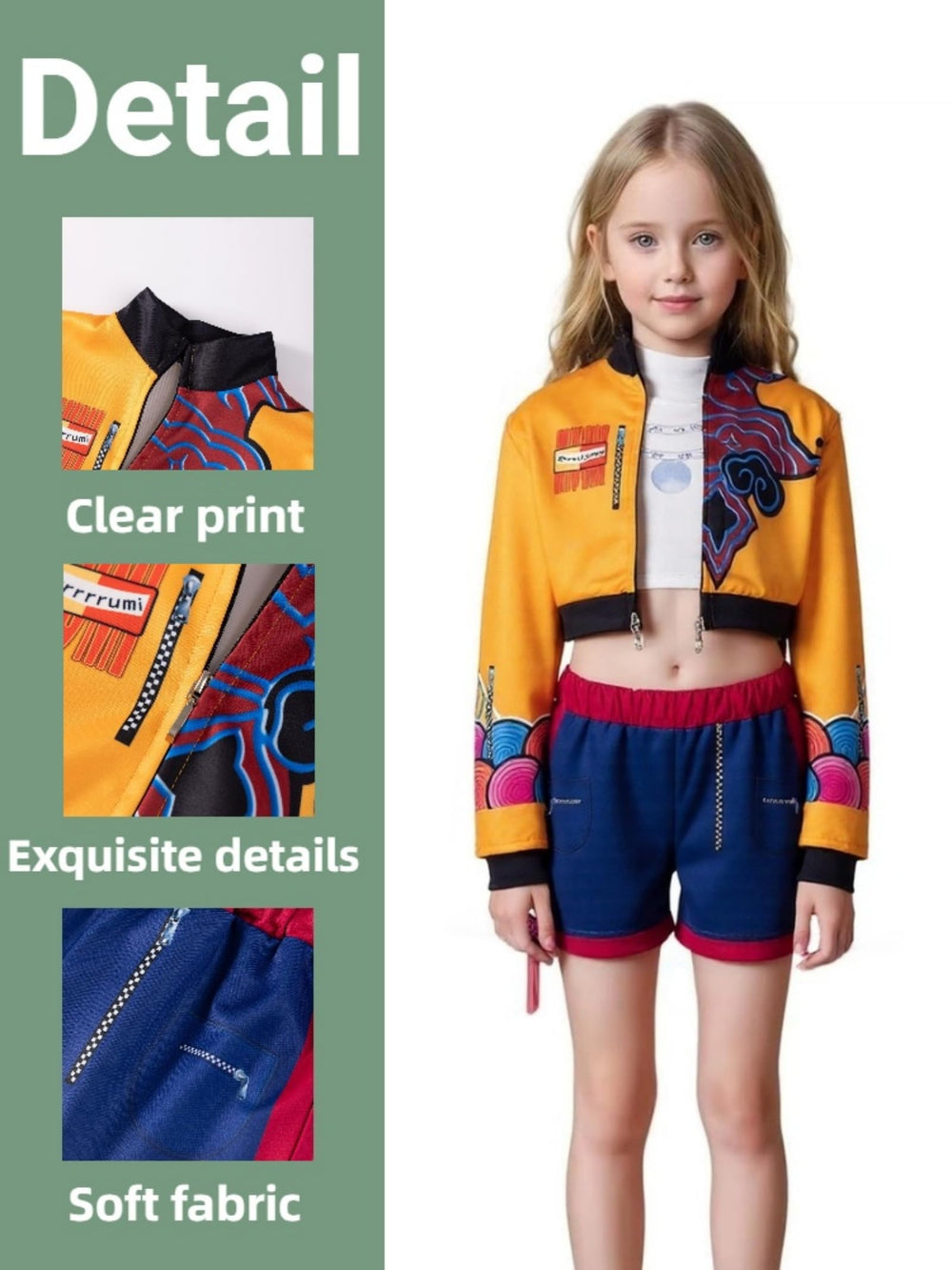 SAVITO Pop Idol cosplay vest offering bold colors for performances.