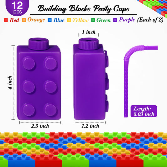 Sawysine brick cups with lids and straws prevent spills during celebrations.
