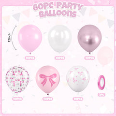 Saxuxu 12-inch pink and white balloons for quick, stylish decor