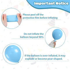 Saxuxu Retro blue balloons provide bold coastal color for parties