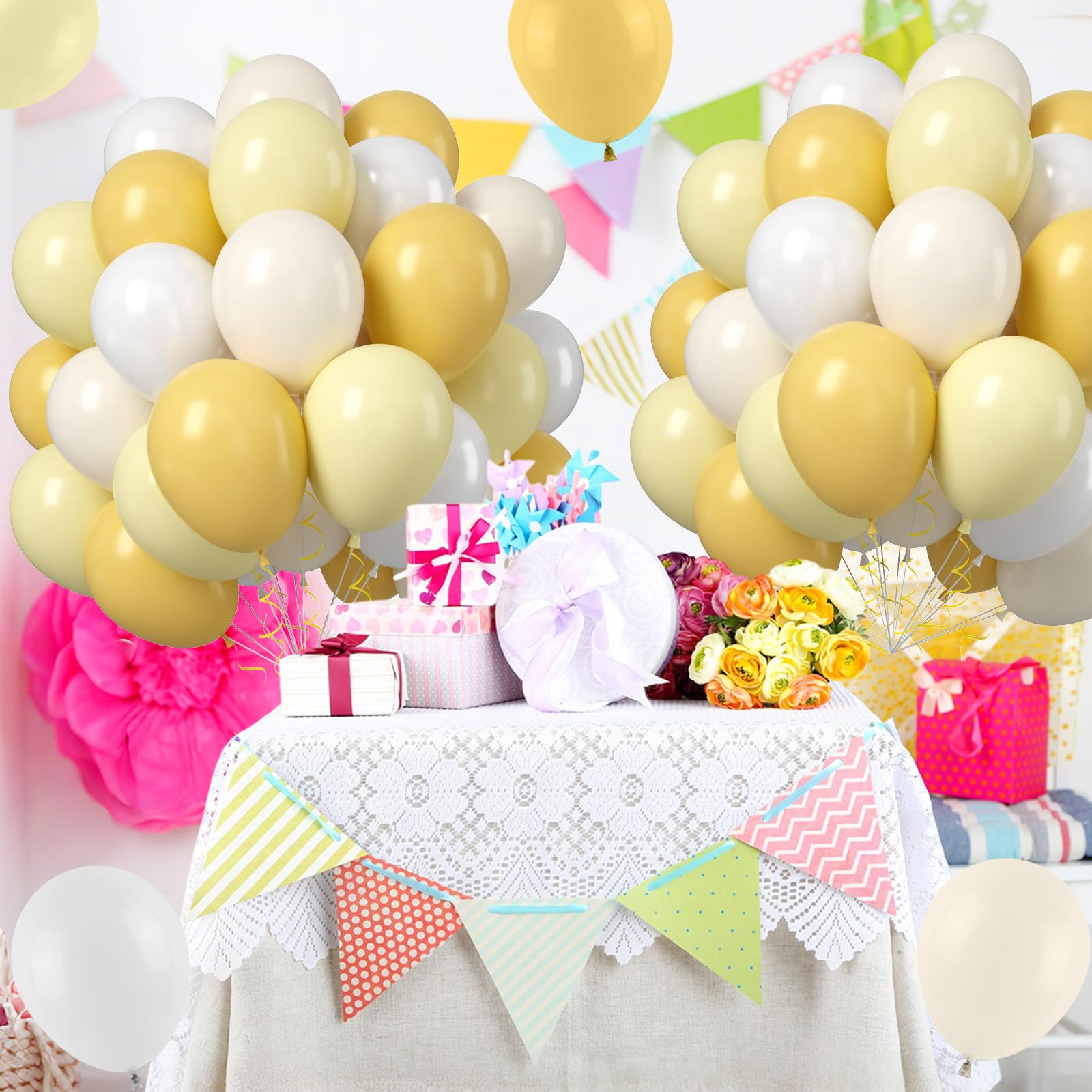 Saxuxu white 12-inch balloon close-up for versatile event décor