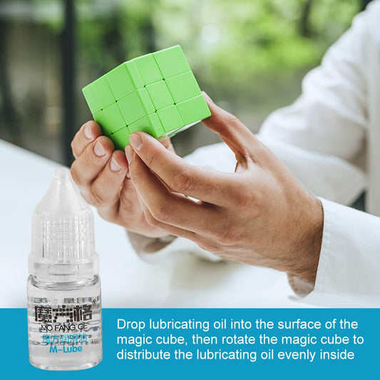 Saycker Speed Cube Lube bottle side view, portable lubricant for quick cube maintenance