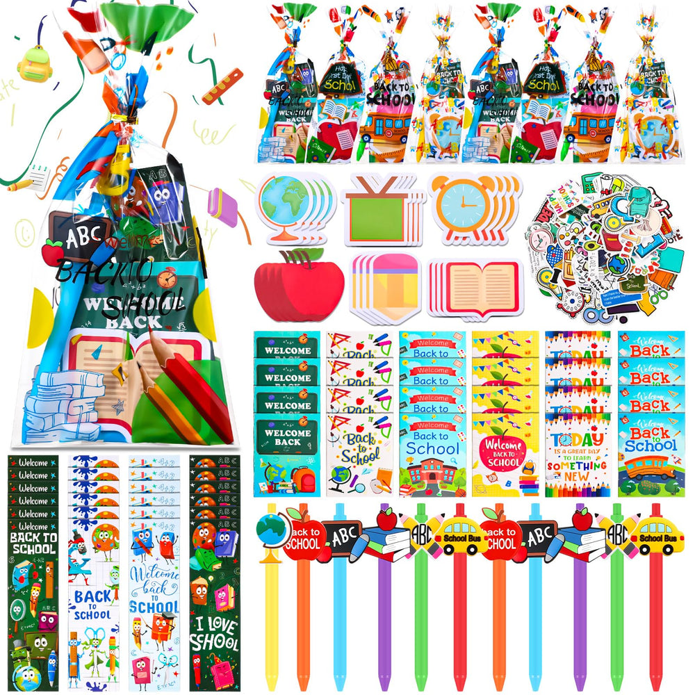 Saypacck back-to-school gift bags with vibrant colors for classroom gifting.