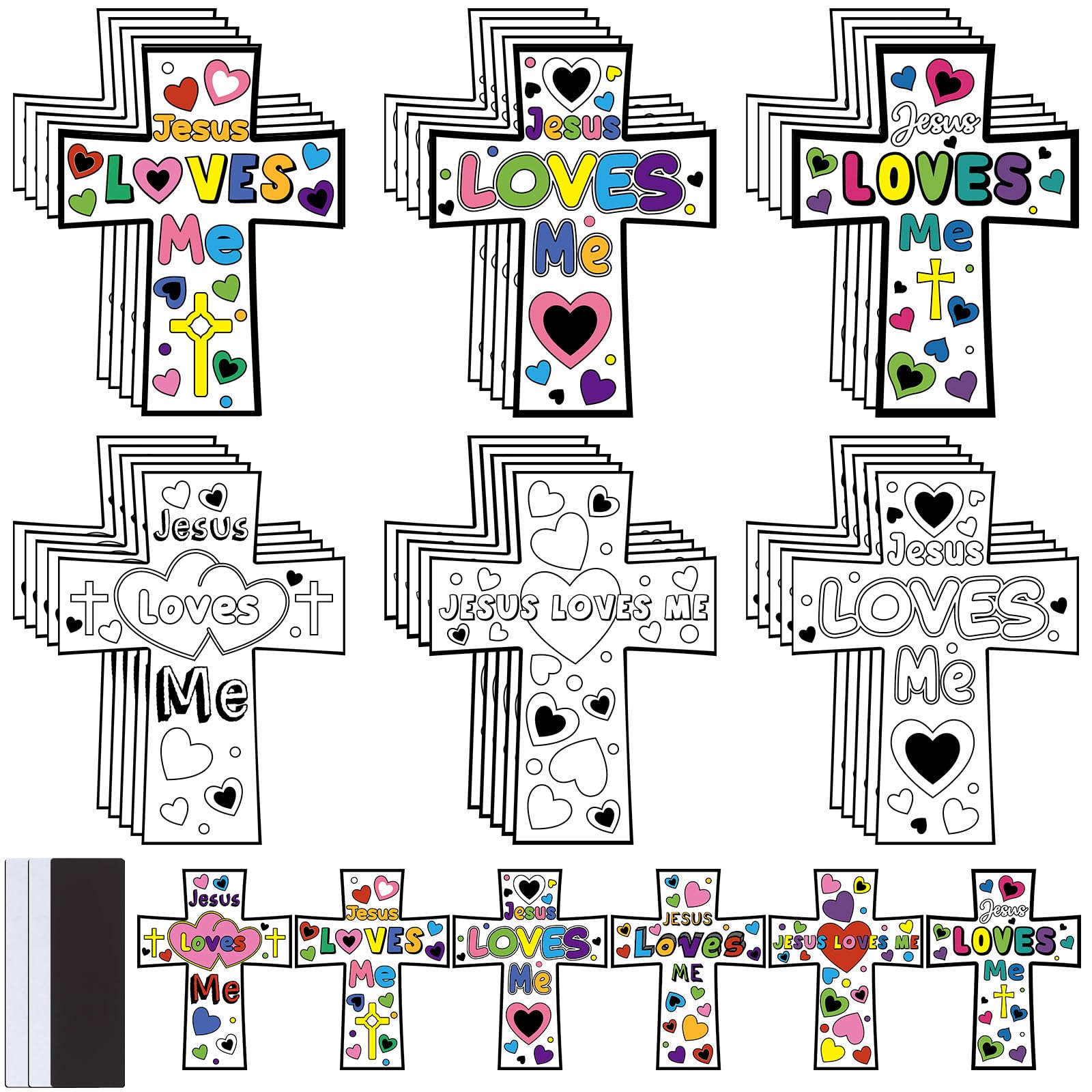 Saysurey cross magnet craft kit designs for kids classroom activity and home crafts