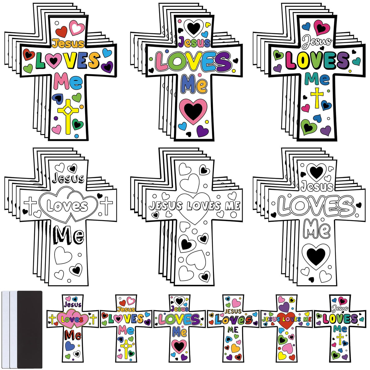 Saysurey cross magnet craft kit designs for kids classroom activity and home crafts