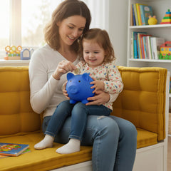 Sbrvaniy piggy bank bottom deposit knob for easy money access