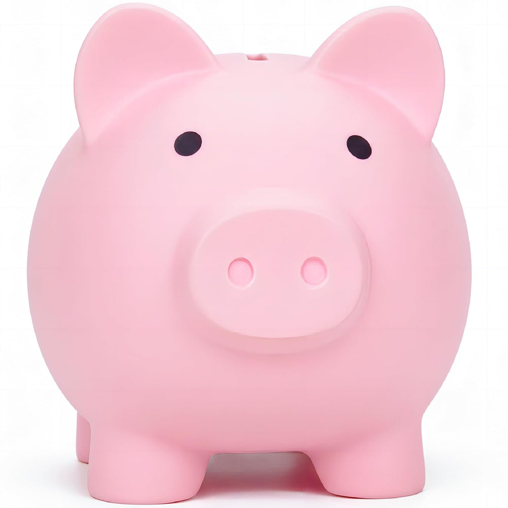 Sbrvaniy Piggy Bank cute design encourages kids to start saving money.
