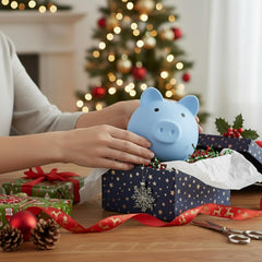 Sbrvaniy piggy bank available in S, M, and L sizes for spaces.