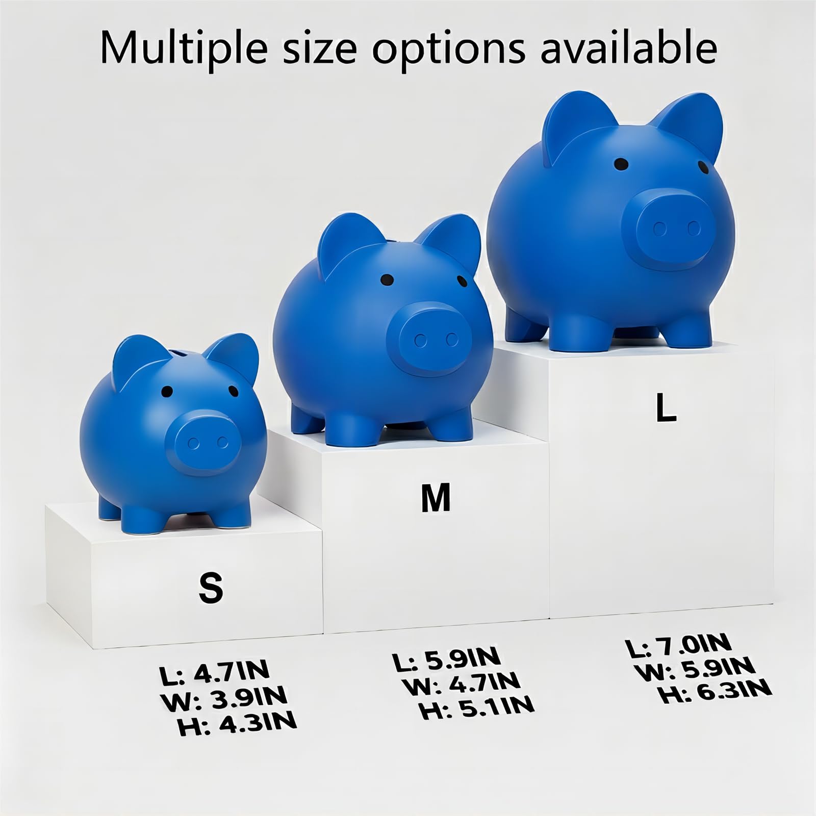 Sbrvaniy piggy bank with thick plastic construction for durability