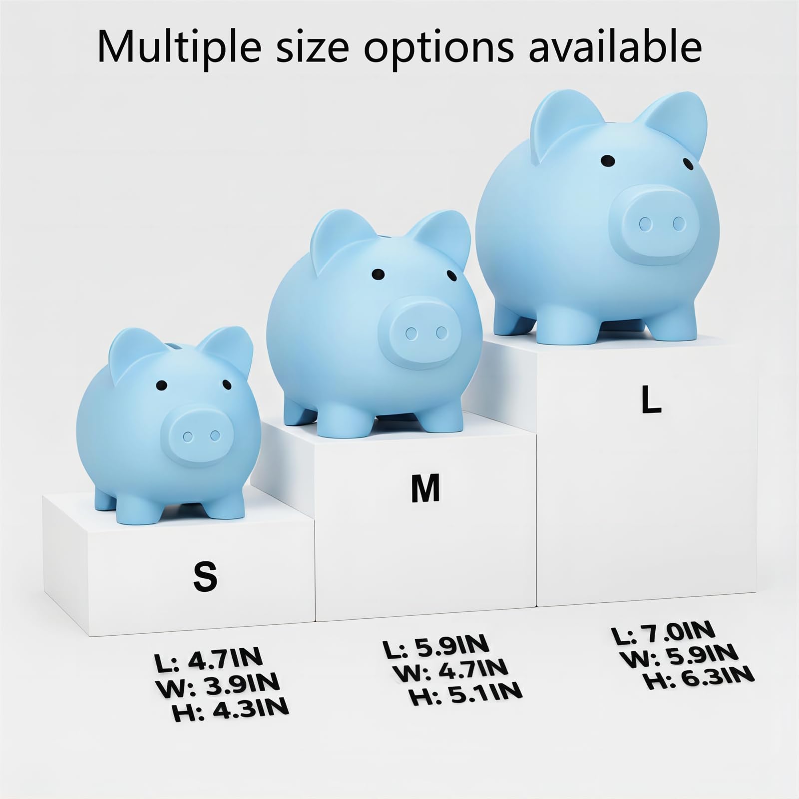 Sbrvaniy piggy bank unbreakable plastic highlights child safe durability