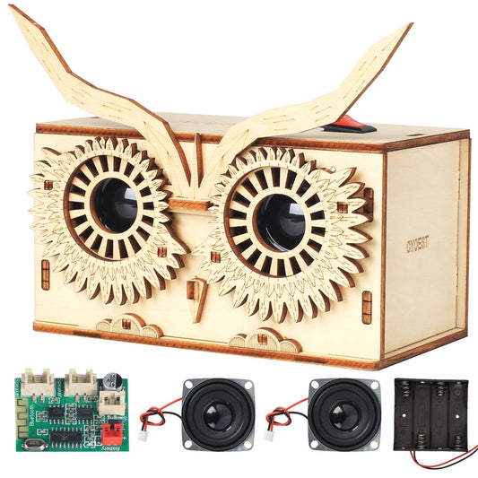 SCAEMO Owl kit front cover shows kid-friendly, easy assembly.