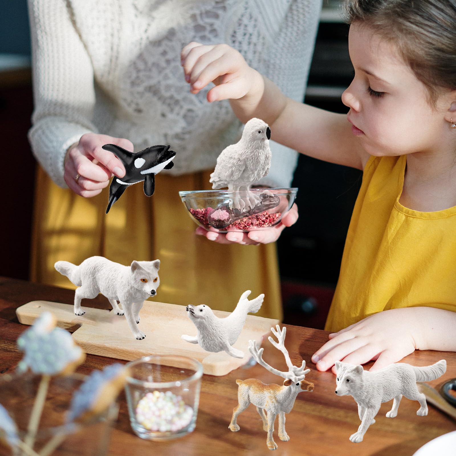 SCAHOW arctic husky figure boosts imaginative adventures.