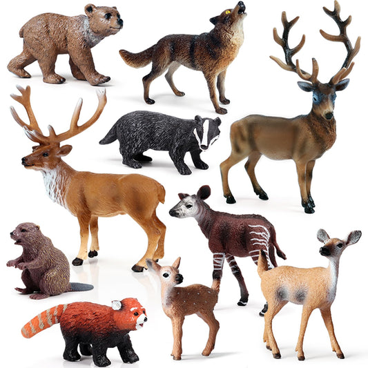 SCAHOW forest elk figure, lifelike cake topper and imaginative play
