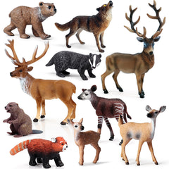 SCAHOW forest elk figure, lifelike cake topper and imaginative play