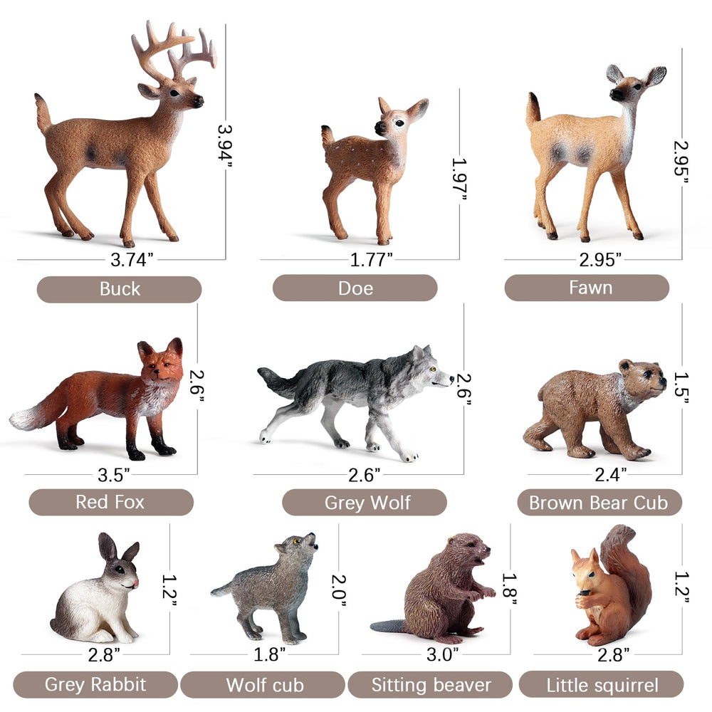 SCAHOW doe figurine for storytelling and woodland education