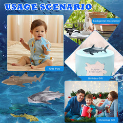 SCAHOW narwhal figure whimsical educational display