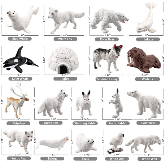 SCAHOW polar bear figure adds lifelike charm to dioramas.
