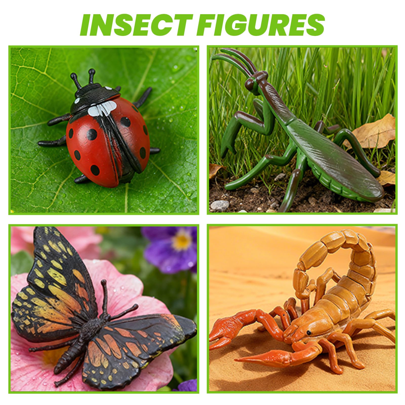 SCAHOW realistic miniature bug figures inspire imaginative storytelling and diorama projects
