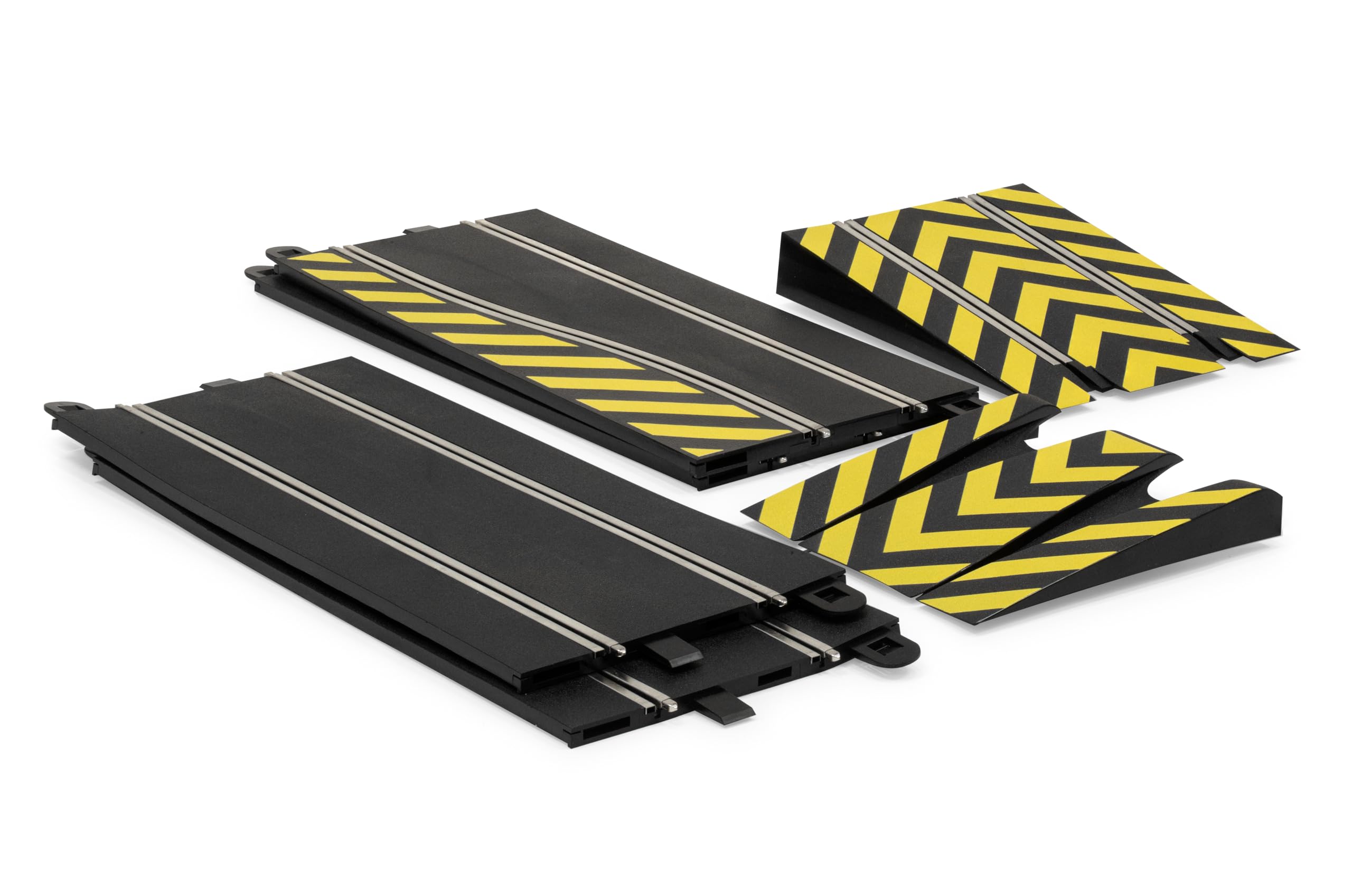Scalextric Jump and Sideswipe Extension Pack adds a dynamic jump for dramatic racing moments.